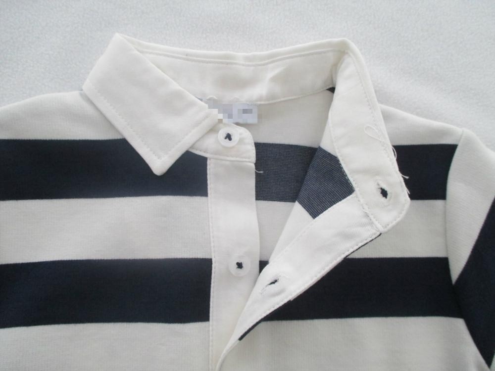 Heavy Yarn Dyed T Shirts Jersey Long Sleeve Polo Shirt