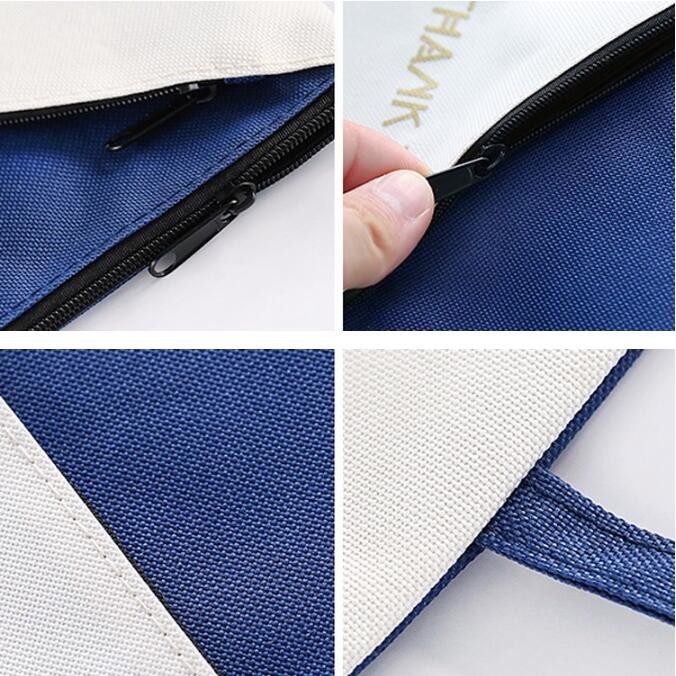 Professional Cosmetic Bag Canvas Zipper Pouch Wholesale, Private Label Makeup Bag, Canvas Bag with Zipper bagplastics