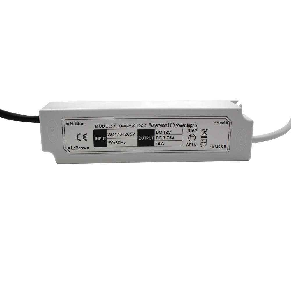 Aluminum Enclosed 12V 24V LED Strip Driver 100W Ultra Thin Power Supply