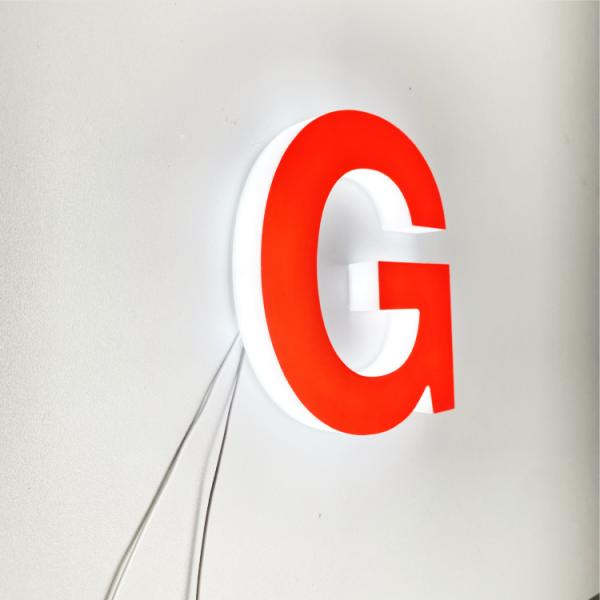 Aluminum Trim Cap Channel Letter Sign Front Lit 6500K 4500k