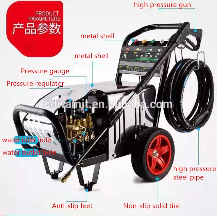 Copper Motor 150bar 3kw Cold Water High Pressure Cleaner LH-2200B