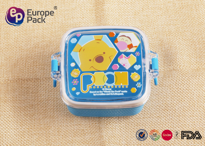 120ml 4OZ Childrens Plastic Lunch Box With Handle Reusable Lunch Containers