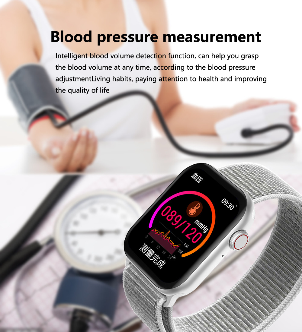 2021 Original IWO YY21 Smart Watch Call 44mm Fitness Tracker Heart Rate Monitor Blood Pressure SmartWatch IOS Android P