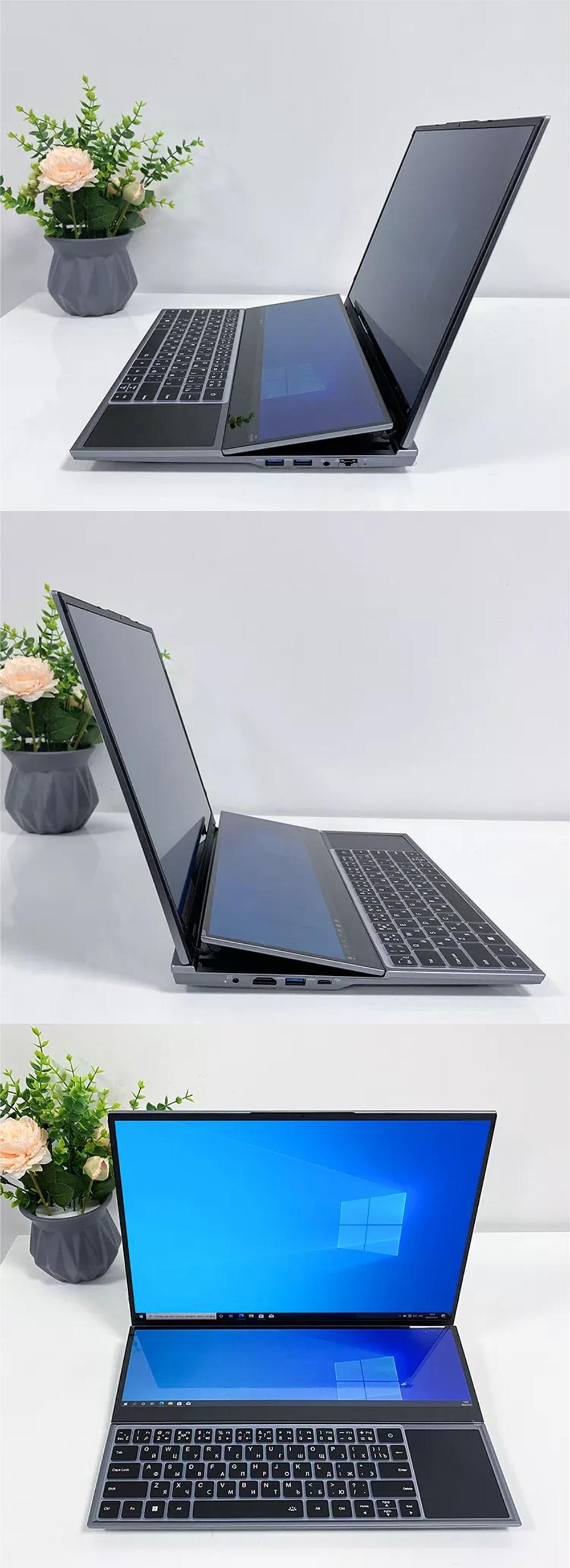 OEM Dual Screen Laptop , Business Laptop Computers With 16 Inch 14 Inch Touch Screen