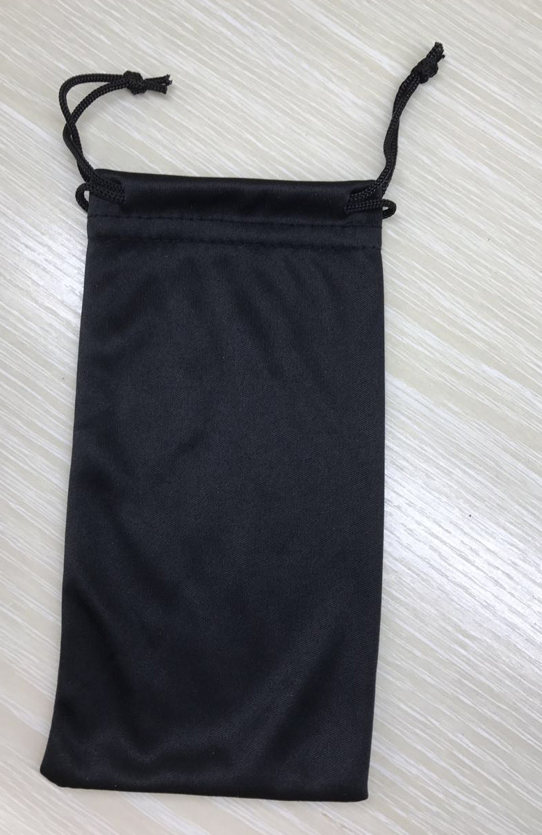 2024 soft microfiber eyeglasses pouch with string rope and own design logo