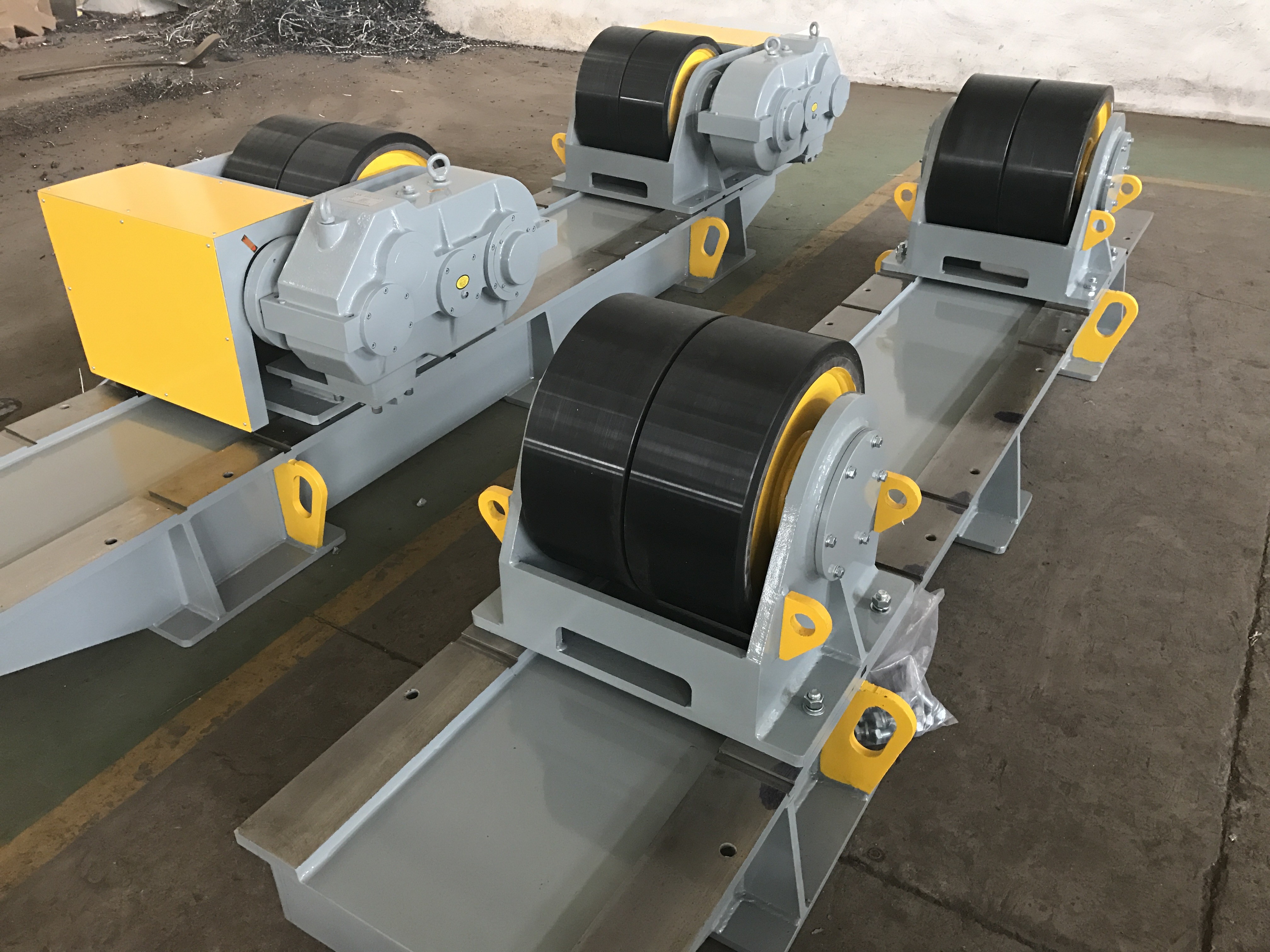 80 Ton Wind Tower welding Turning Rolls ,PU Wheel Pipe Welding Rotator