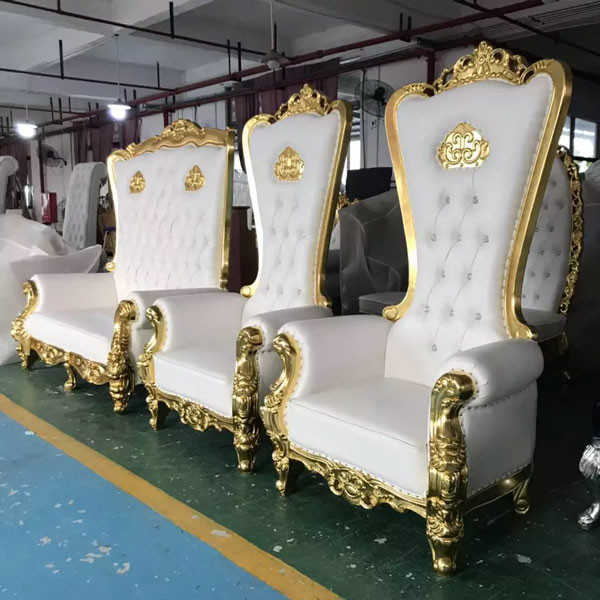Royal High Back King Throne Chairs Wedding Rental Bride And Groom Sofa Chair
