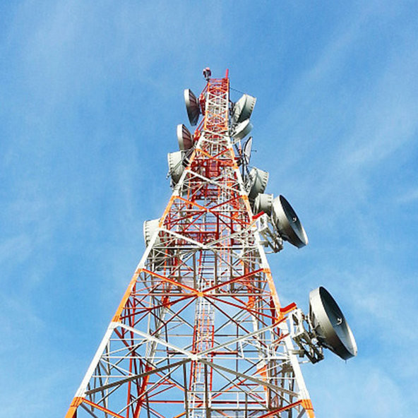 Radio Television Angle Steel 4 Legged Tower
