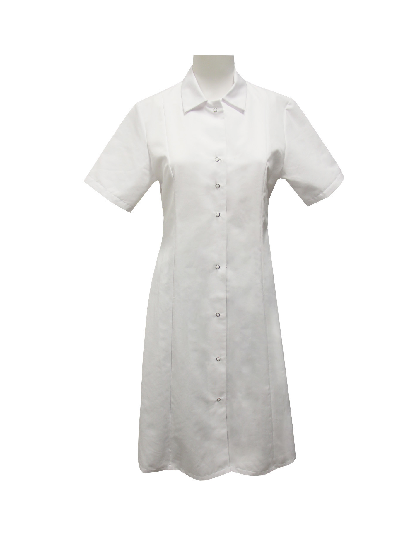 210 GSM Medical Uniform Lab Coat Polyester 65% Cotton 35% Short Sleeve Nursing