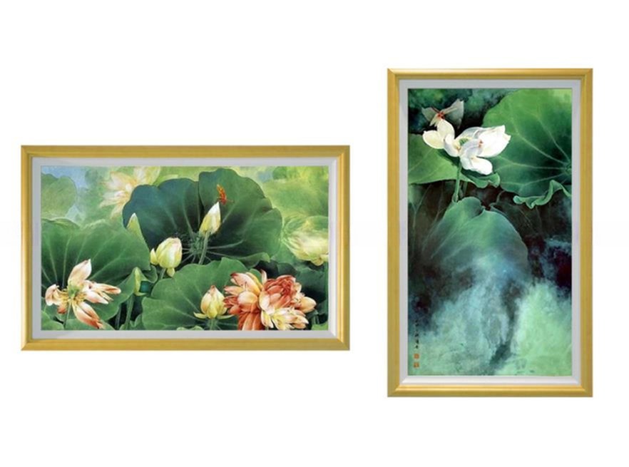 27" inch wooden frame WIFI network Android screen LCD LED advertisement signage display monitor for gallery exhibition shop