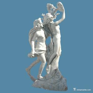 Buy cheap Decorative Stone Carving Sculpture , Apollo And Daphine Stone Garden Statues product