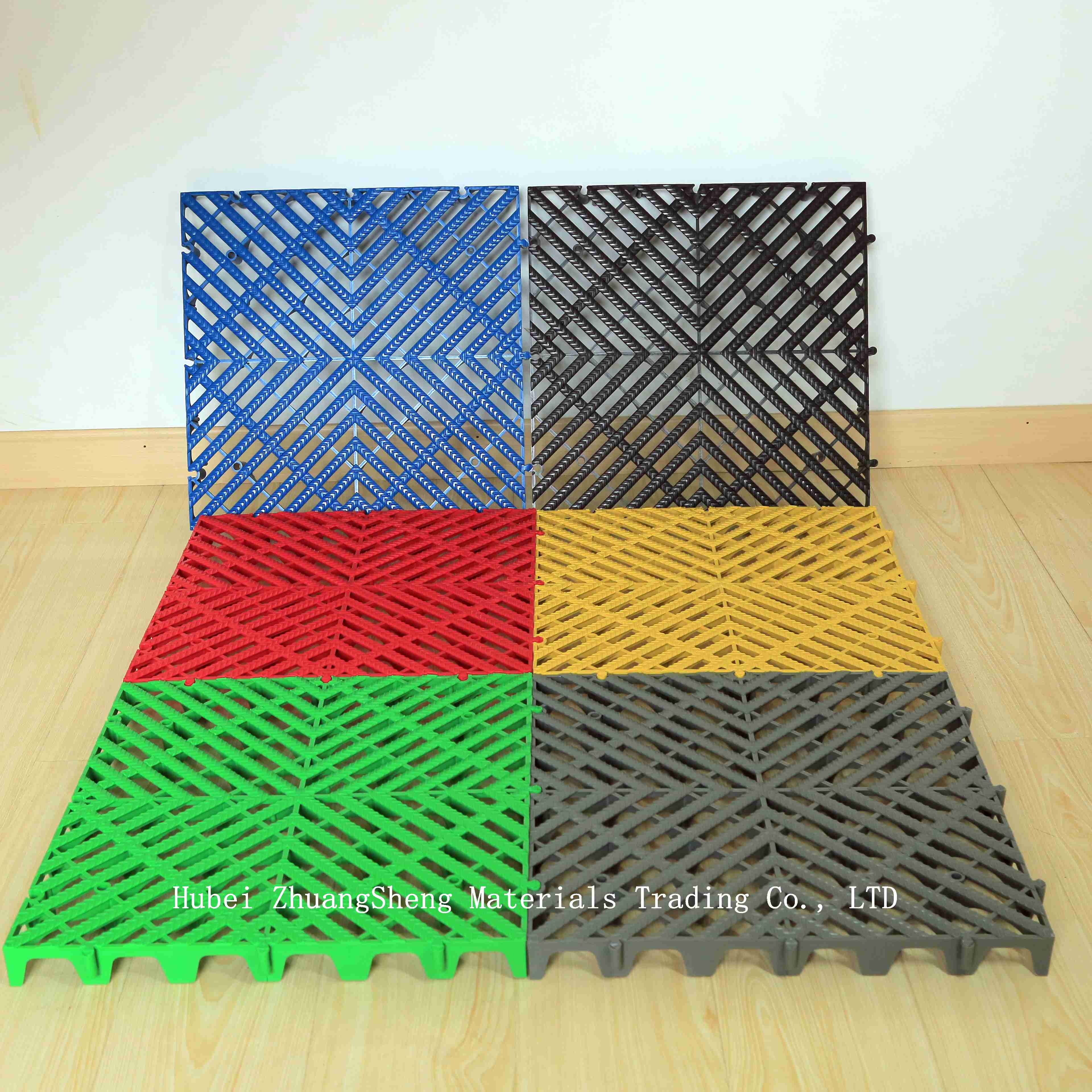 3.9mm Plastic Walkway Grating/ Plastic Permeable Floor / Outdoor Non Slip Plastic Flooring By Plastic Injection Molding