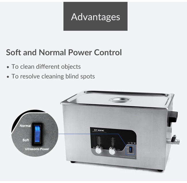 Dual Power Ultrasonic Parts Washer , Ultrasonic Fruit Vegetable Washer