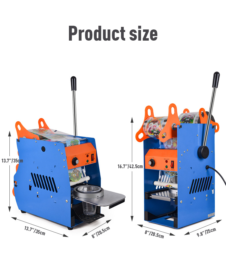High Cost Performance Milk Tea Cup Sealer Machine with Adjustable Settings 8 KG Capacity