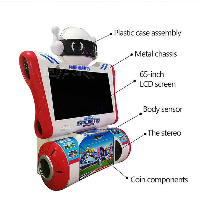 Coin Operated Indoor Somatosensory Game Adventure Lottery Machine For Children