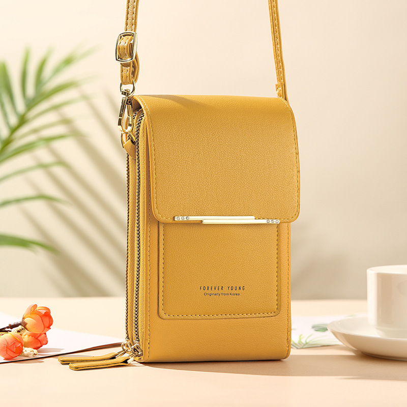 Mirror Touch Screen Mobile Phone Bag Wallet Card Case Female Shoulder Bag