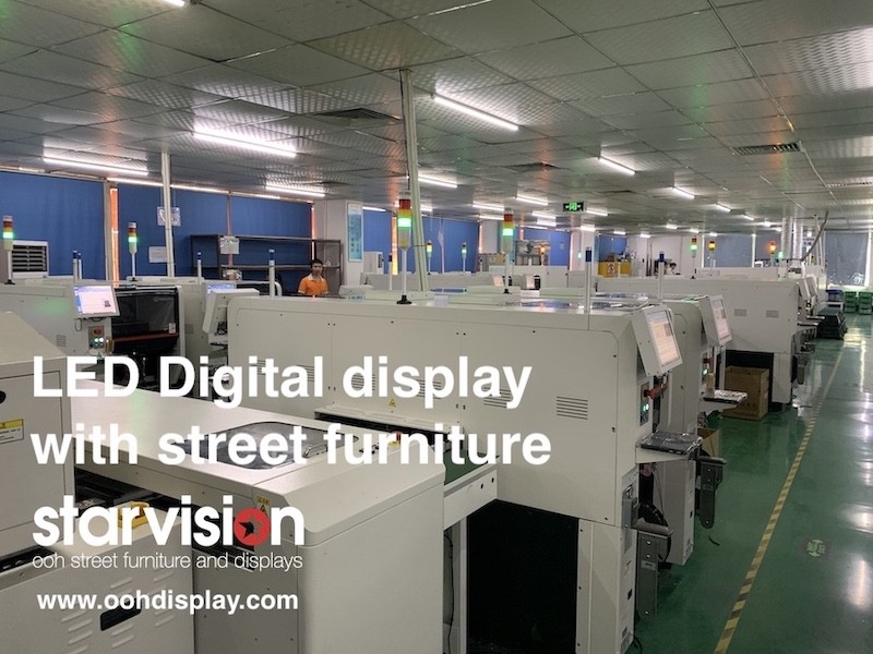 Roadside IP65 6 Sheet P3 Outdoor Led Display Street Led Screen Clock