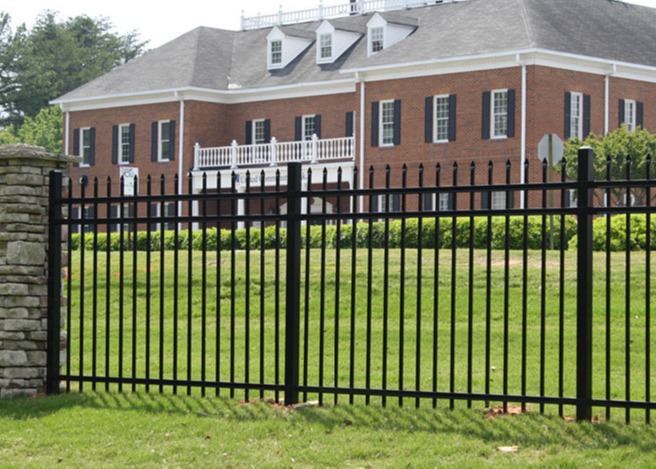 Steel Security 6ftx8ft Residential Ornamental Fence With Polyester Coated