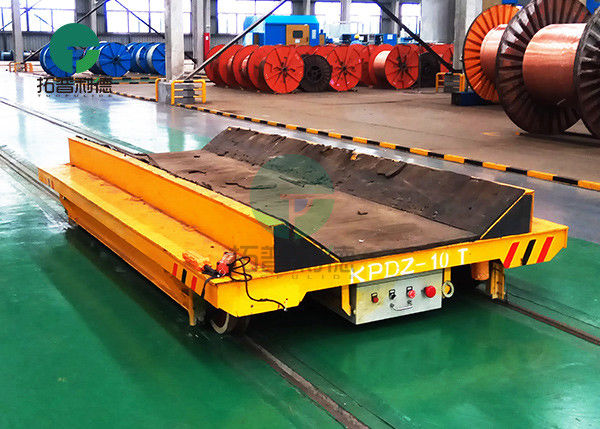 10 Ton Steel Billet Coil Transfer Trolley Ladle Transporter Workshop Movable Rail Cart