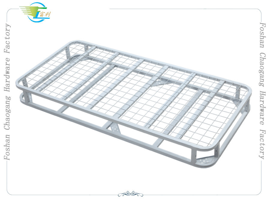 Classic Folding Heavy Duty Metal Bed Frame with Mattress Foundation