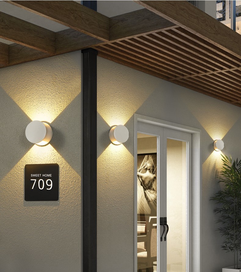 Outdoor adjustable waterproof wall lights modern simple household style exterior wall lamp spotlight balcony wall lamps