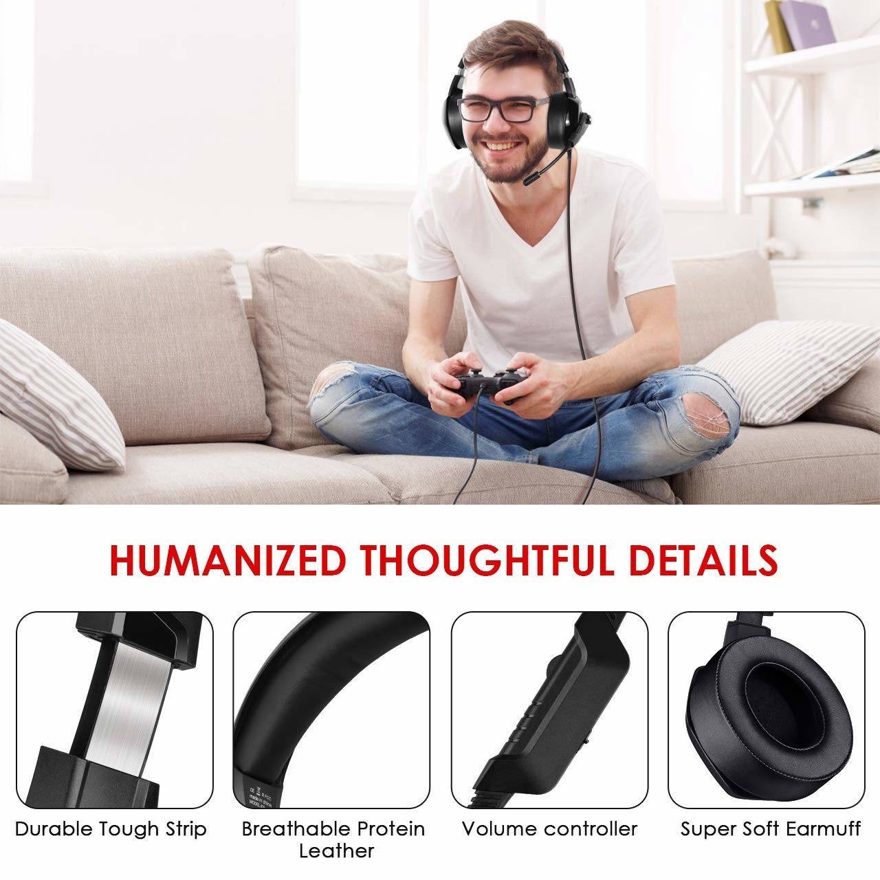 Noise Cancel 32ohm 2.2m 100mA Onikuma K6 Gaming Headset