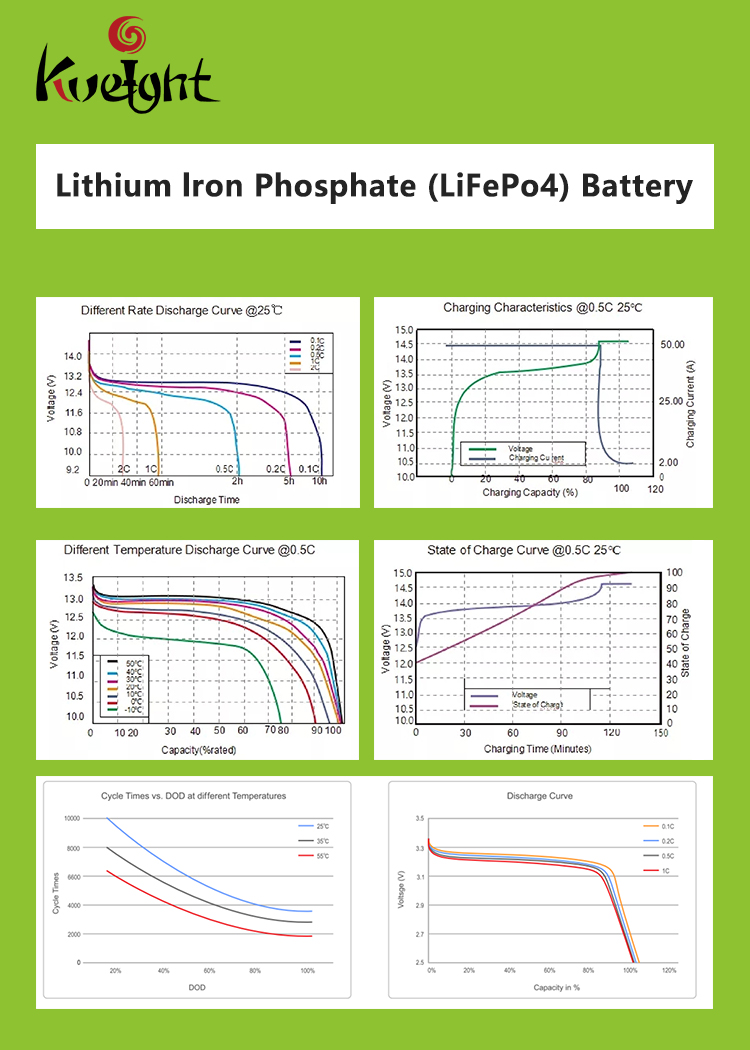 50AH 12.8V LiFePO4 Lithium Battery Backup Power Grade A Built In BMS