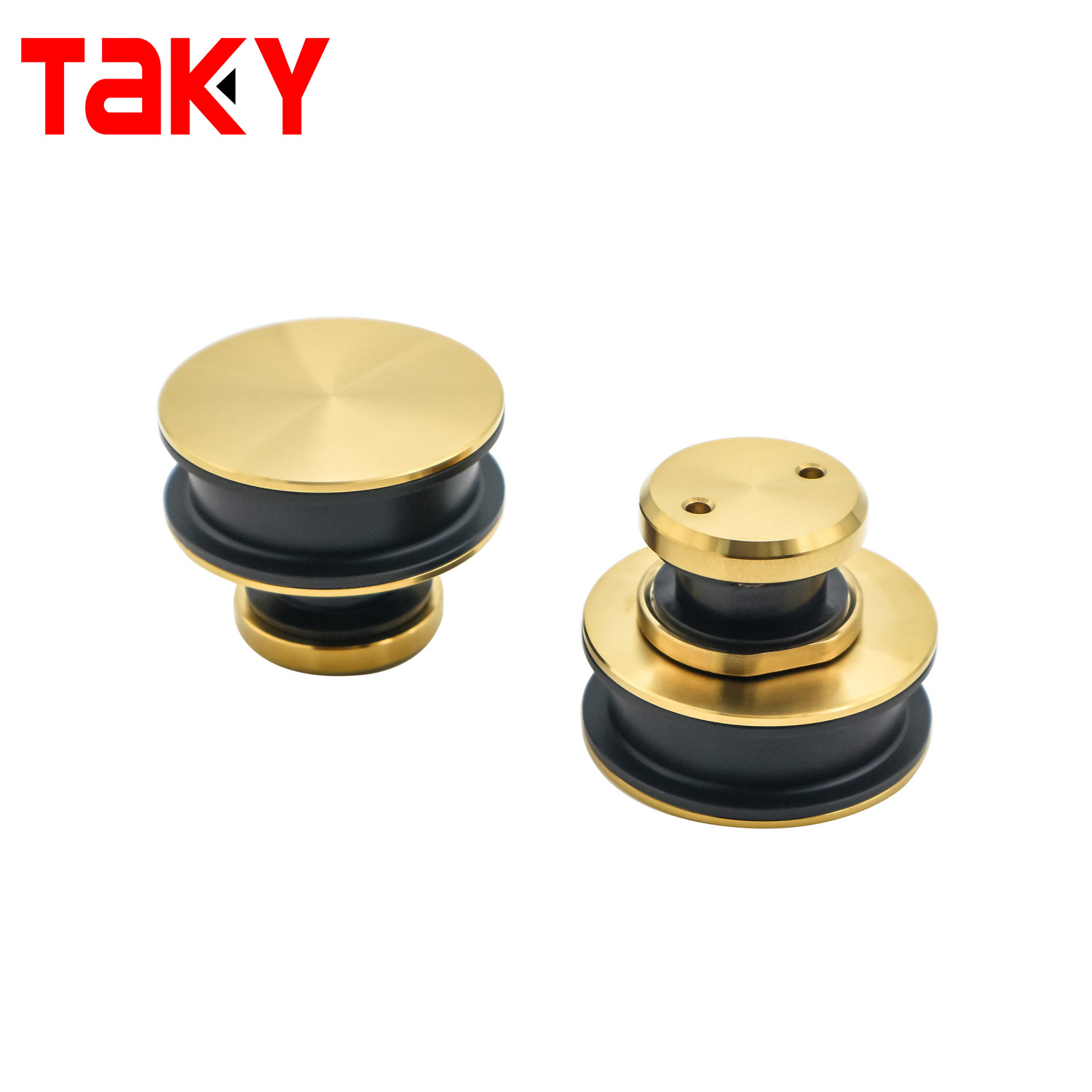Double Door Stainless Steel 304 Glass Sliding Door Roller Hardware with Round Tray Shape
