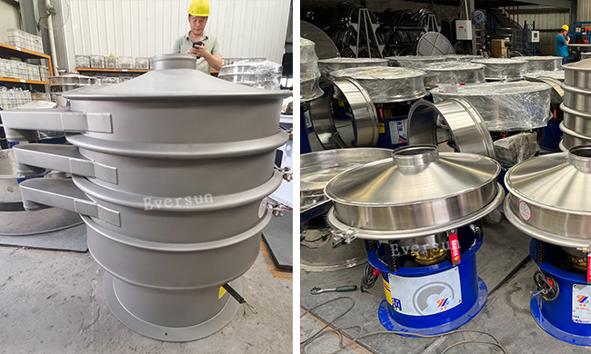 Large Capacity Rotary Vibrating Screen Sifter For Powder Separation