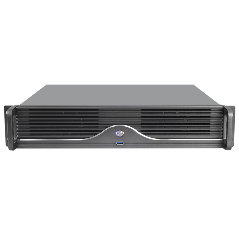 2U Server Industrial Computer Box Monitoring Small Board Large Power Supply USB3.0 Private Mold and Stock for B2B Orders