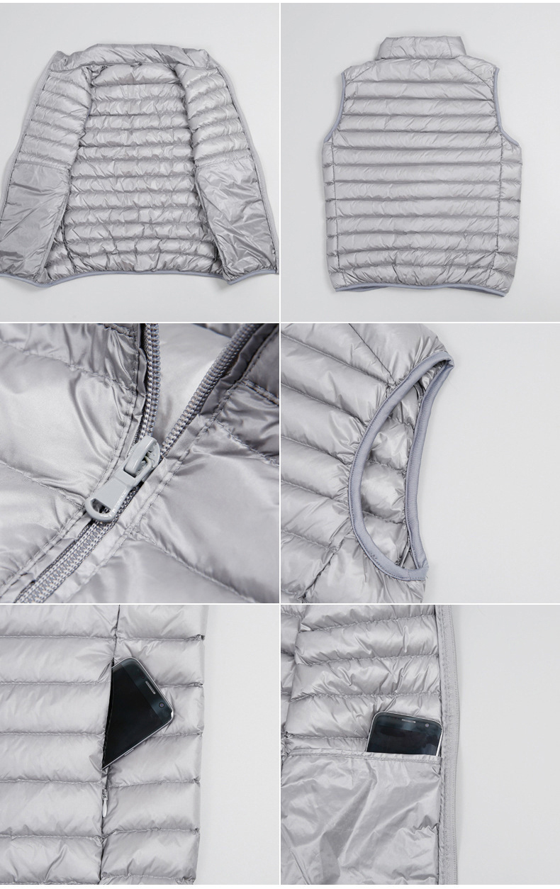Fashion Plus Size Padded Coats Slim Fit Compression Utility Bubble Waistcoat Sleeveless Quilted Clothes Men Top Vest