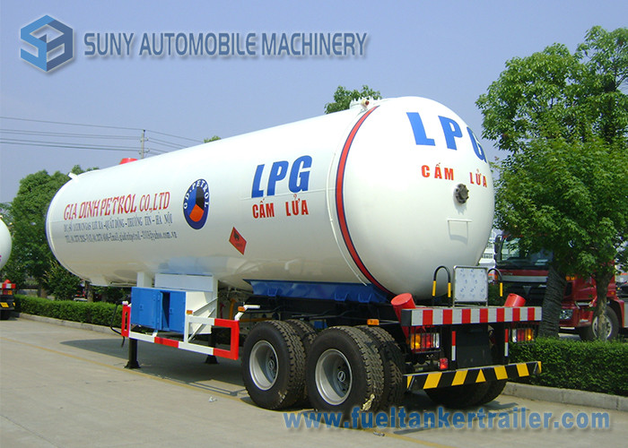 40500L 17T LPG Semi Trailer Cooking Gas 2 Axle LPG Tank Container