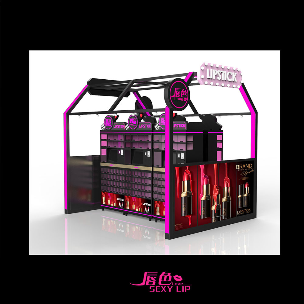 17 " LCD Screen Lipstick Vending Machine Video Type Black / Pink / Blue Color
