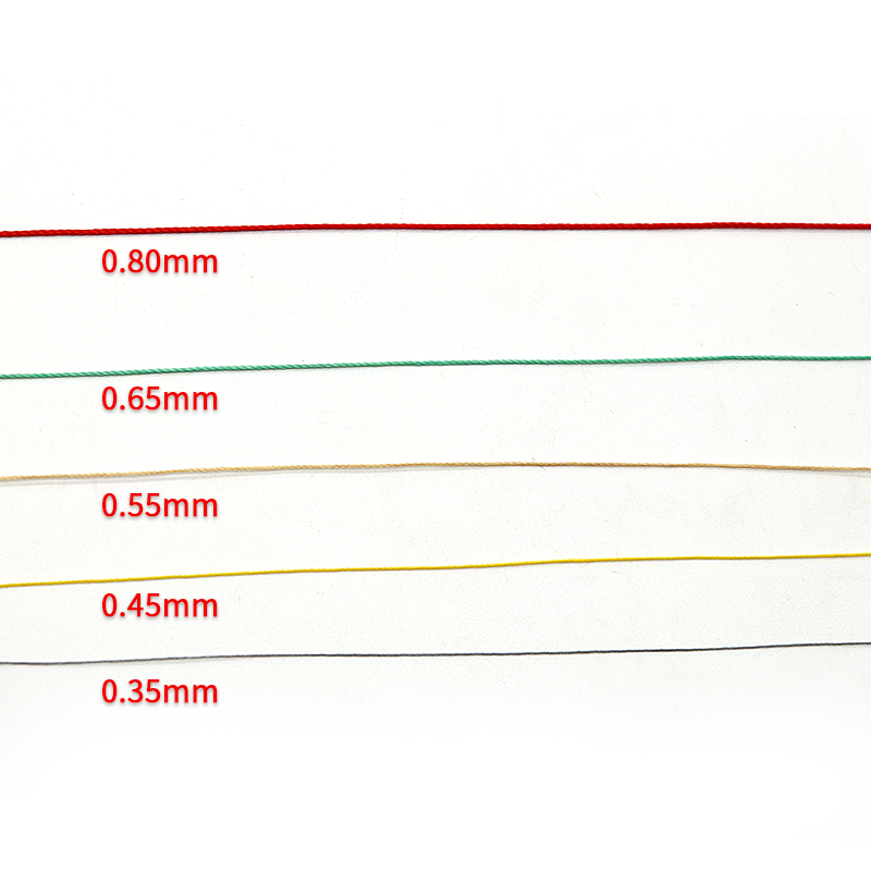Custom Made 9ply Round Waxed Thread for Hand-sewn Leather 100% High Strength Polyester