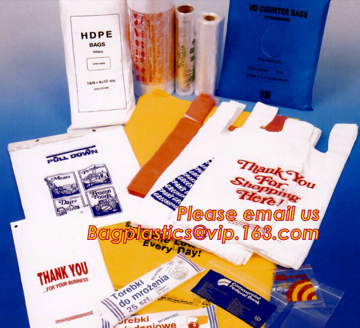 Large/Regular Grocery Size,Oxo-Biodegradable Plastic Shopping Bags, Thank You Printed, 13 Micron, HDPE, 1000 Bags/Box
