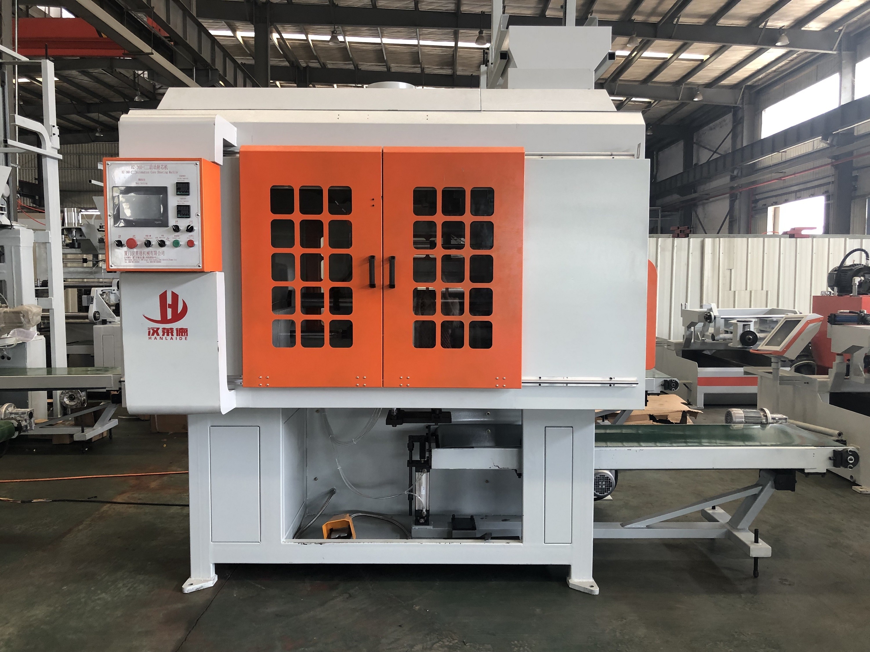 Buffing Flexible Robotic Arms Sand Core Making Machine Electronic Control