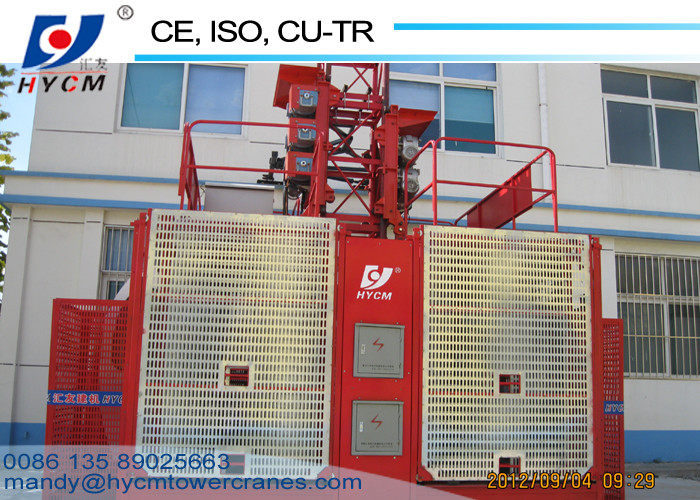 Temporary Construction Material Lifter Double Cage SC200/200 Elevator