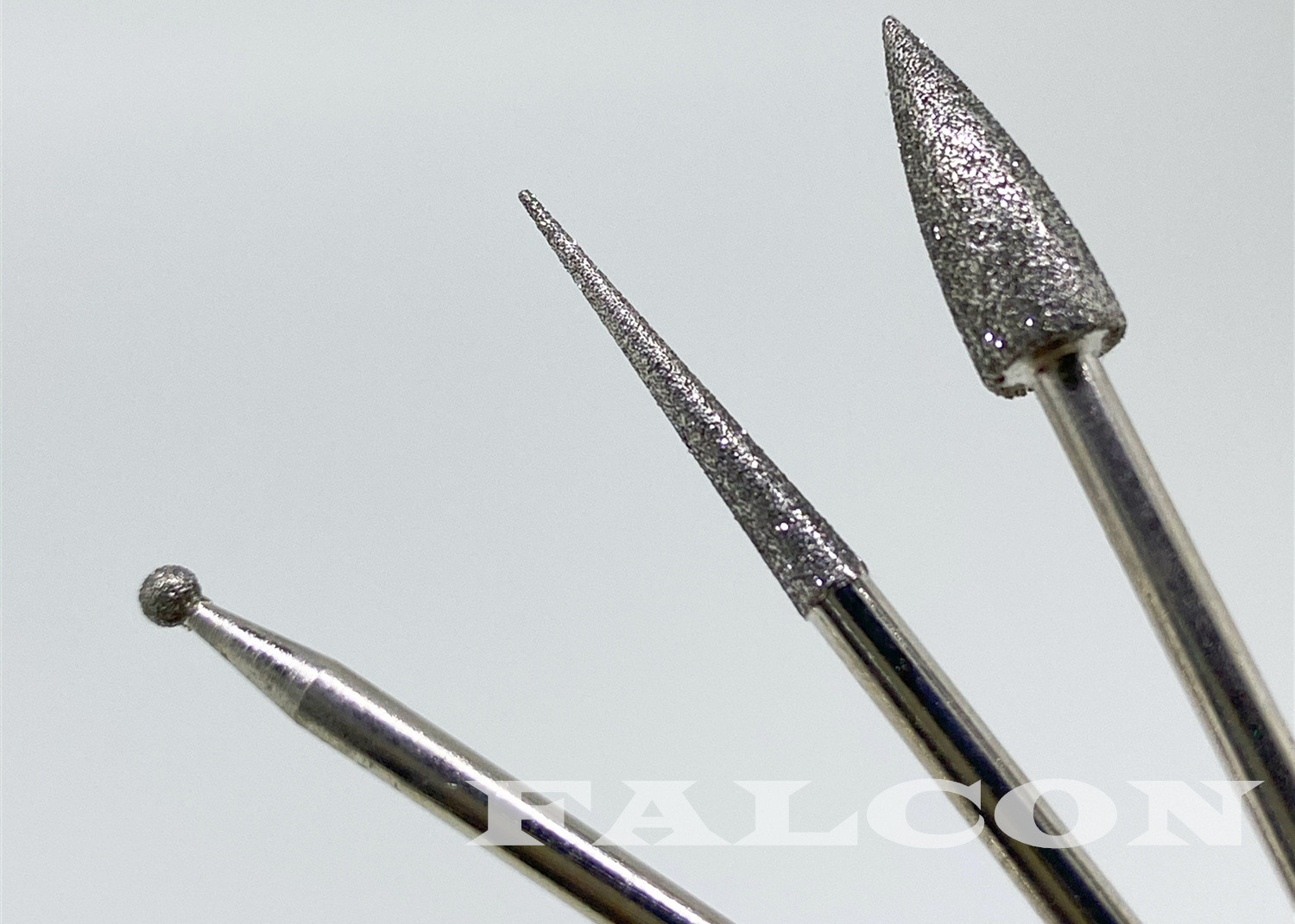 Dental Lab Porcelain Diamond Polishing Burs Electroplated 2.35mm Shank
