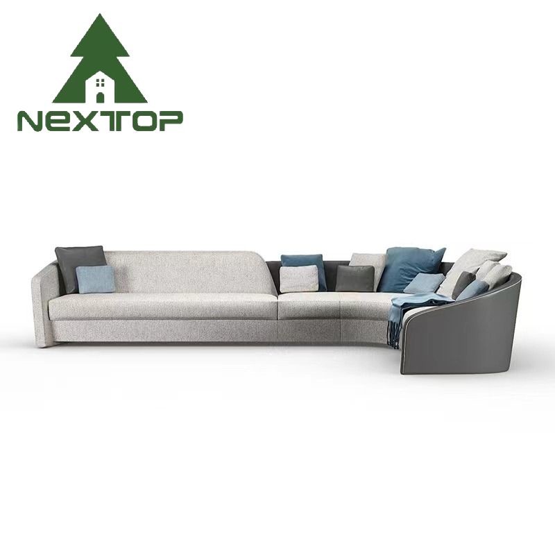 One-Stop Solution fabric Sofa Design Italian Art Design Living Room Corner Set