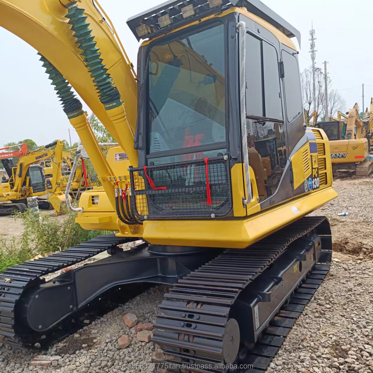 13 Ton Japan Used Komatsu PC130 Excavator Original Hydraulic Pump Crawler Excavator