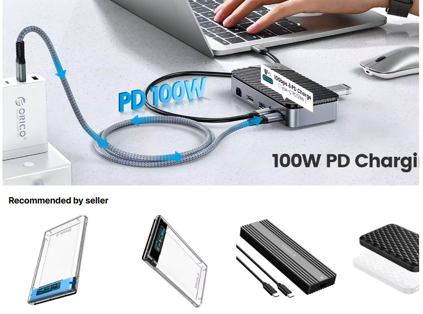 Displaylink Usb 3.0 Docking Station Enclousure Of NVMe NGFF SSDs Windows Mac Chrome OS