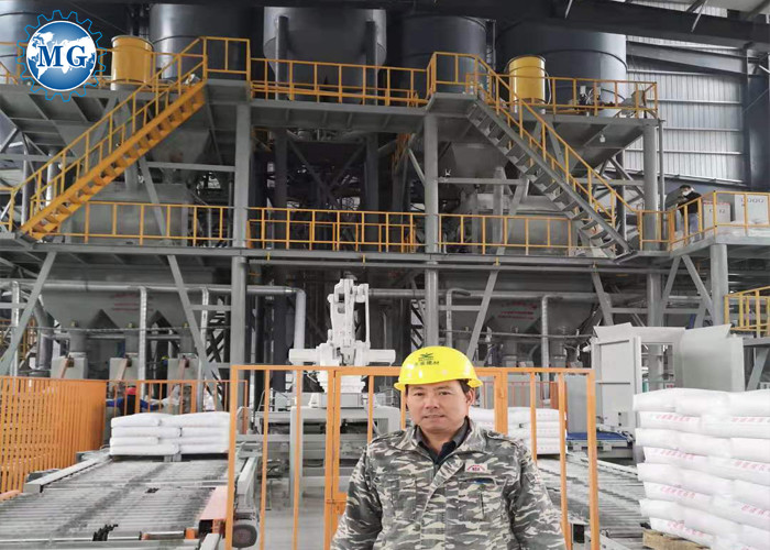 Calcium Carbonate PLC Dry Mortar Production Line Mixing Packing