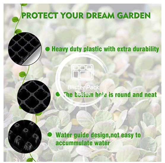 72 Cell Seedling Starter Trays Eco-Friendly Plastic Cultivation Plates for Plant Growing