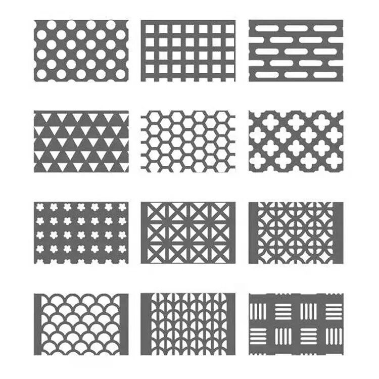 Low Carbon Steel Perforated Metal Screen Decorative Punching Hole 2.0mm
