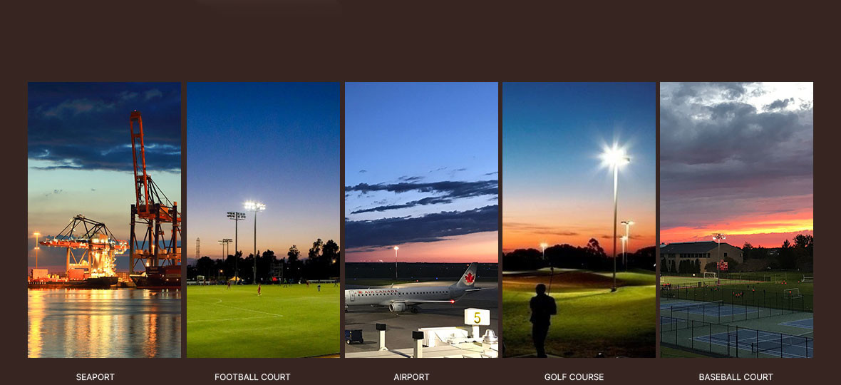Aluminum High Power LED Flood Light With Rotatable Modular Design