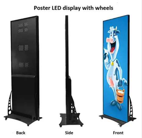 Indoor Led Poster Floor Standing Display Screen P1.5 P1.6 P1.8 P2.0 P2.5 P3