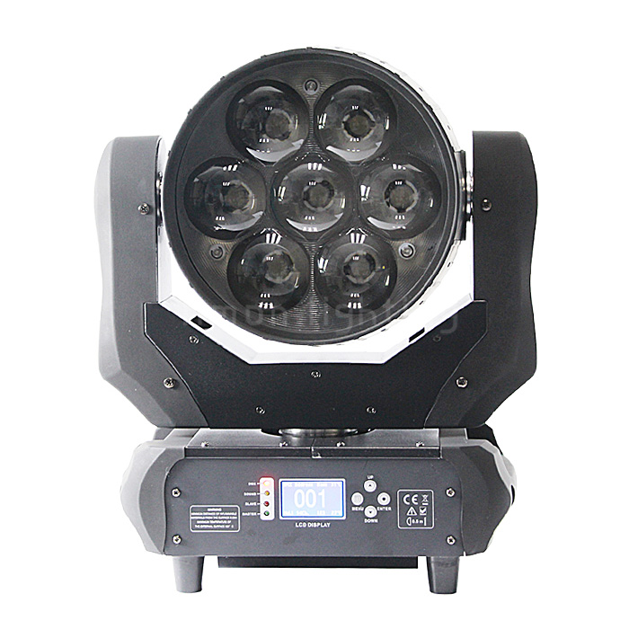 Nightclub Osram 7pcs 40w 4in1 Zoom Beam Wash LED Moving Lights