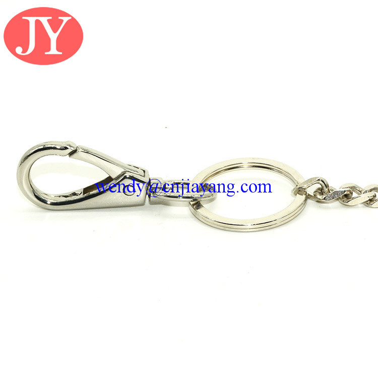 Snap hook with key chain link zinc alloy key rings chains