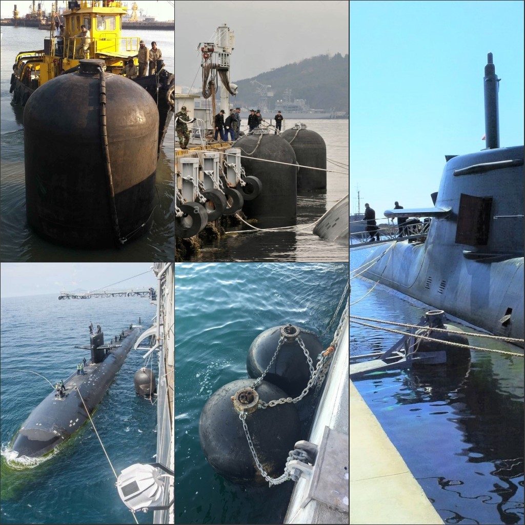 Hydropneumatic Fender for Submarine Docking Protection Yokohama Fender