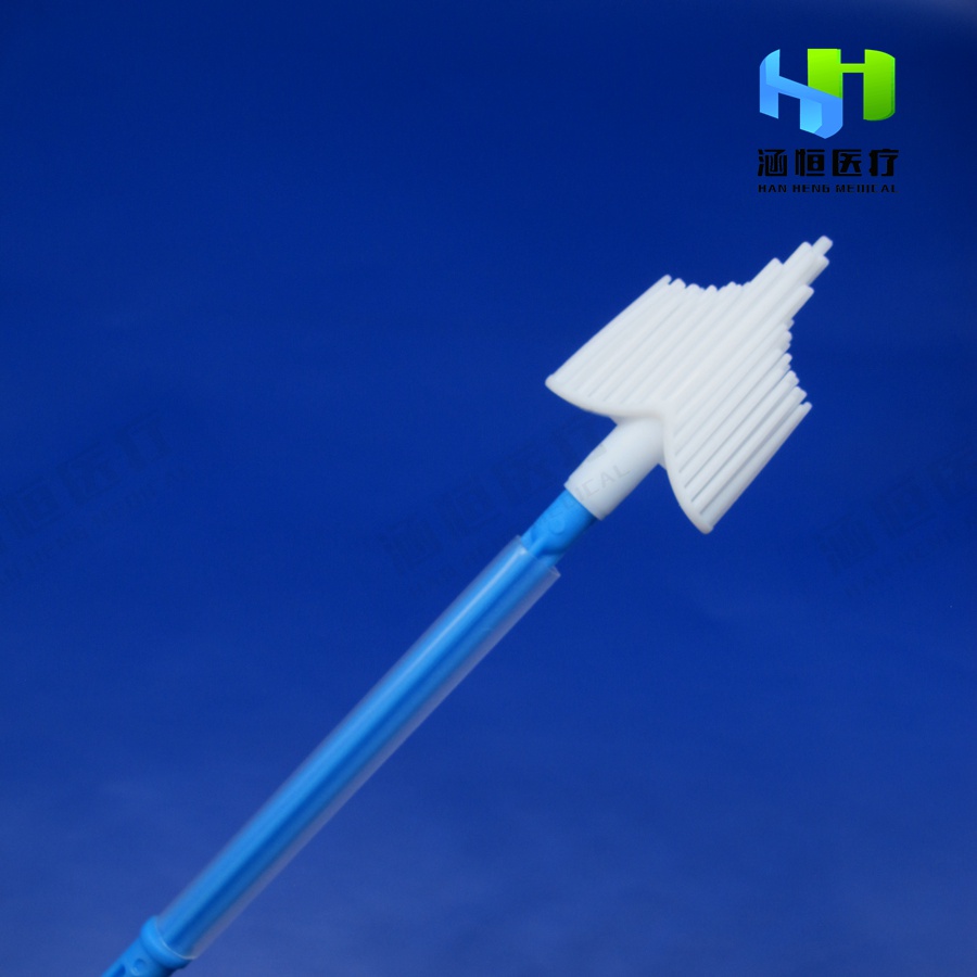 ISO13485 Broom Head Gynecology Examination Cervical Sampler With Battery Supply